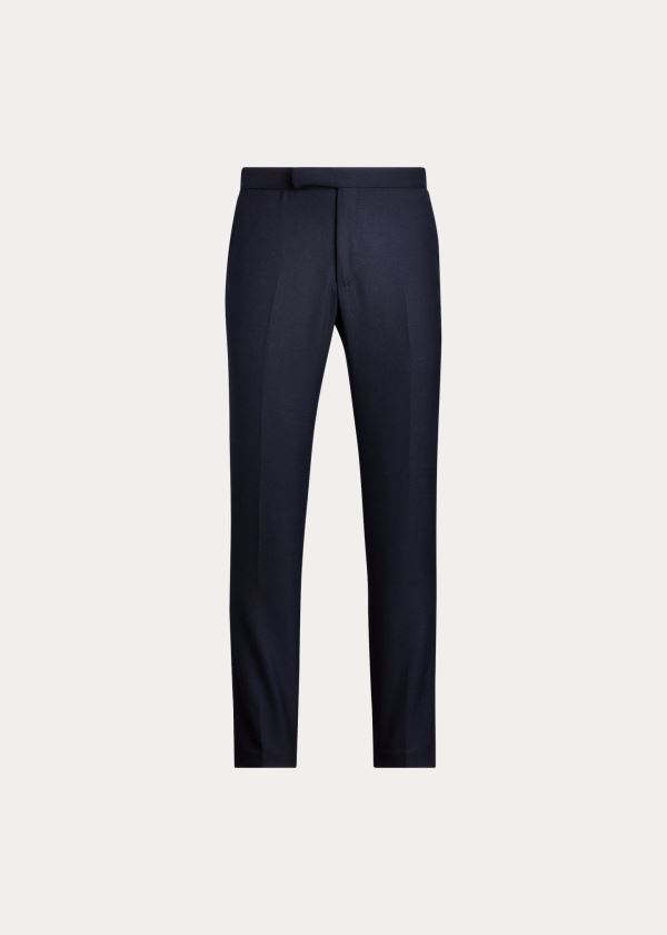 Pantalones Polo Ralph Lauren Hombre Azul Marino - Polo Traveler Wool - KTAHM0467